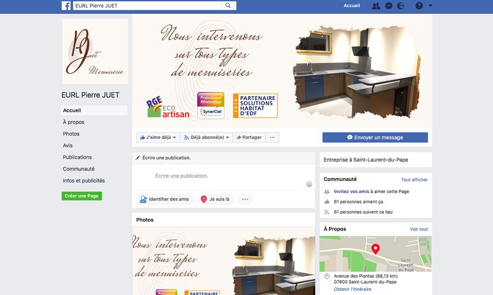 Retrouvez toutes nos nouvelles réalisations sur Facebook